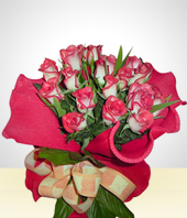 Felicitaciones - Bouquet:24 Rosas
